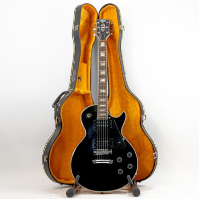 Hondo II Les Paul Custom Style Electric Guitar w/ Locking Sperzel Tuners, Gibson Harmonica Bridge, OHSC image 2