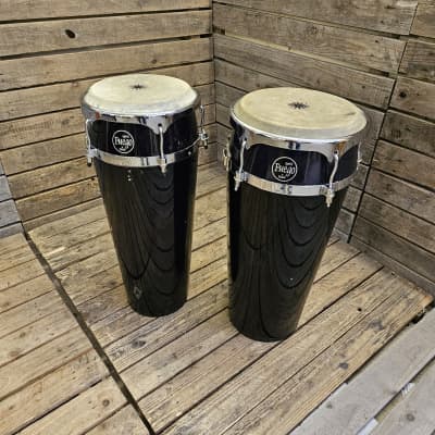 Conga Set 10" And 11" Natal Spirit Fuego, Black USED! RKNAL230523 image 1