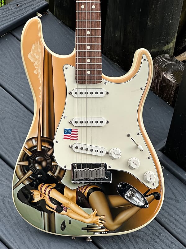 Fender Stratocaster "Bettie Page"  2005 - simply documented its a 1-off made by Pamelina of the Custom Shop for charity. image 1