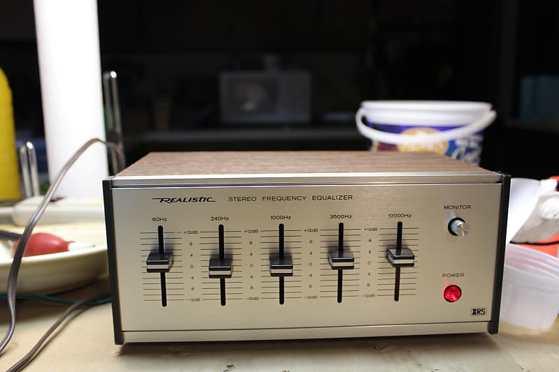 Restored Realistic 31-1986 5 Band Graphic Equalizer  			