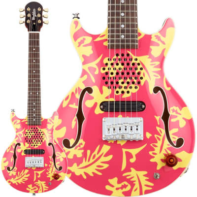 Woodstics Guitars WS-MINI ALOHA(Pink & Yellow Aloha