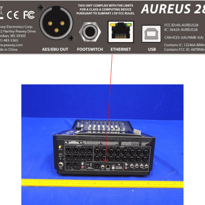 Peavey Aureus 28-Channel Digital Mixer 10" Touchscreen, Motorized Faders, 8 Aux Send, 16 Pre-Amps image 5