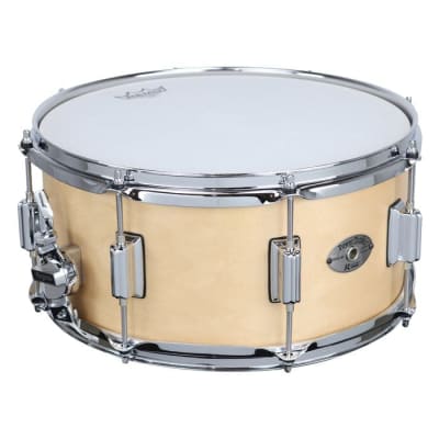 Rogers Powertone Wood Shell Snare Drum 14x6.5 Satin Natural image 3