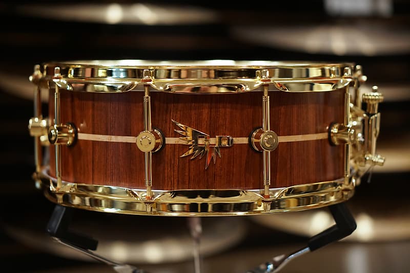 Hendrix Drums 5.5x14" Archetype Custom Bubinga Stave Shell Snare Drum image 1