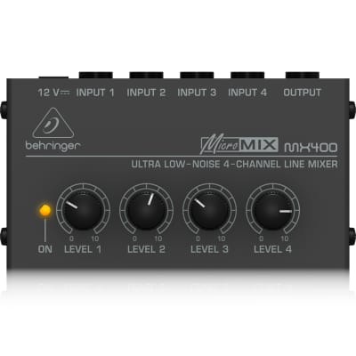 Behringer MICROMIX MX400 Ultra Low-Noise 4-Channel Line Mixer