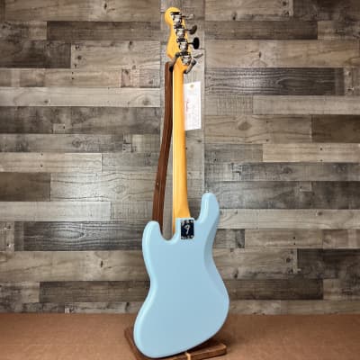 Fender Gold Foil Jazz Bass 4-string Bass Guitar - Sonic Blue *Factory Blem* image 3