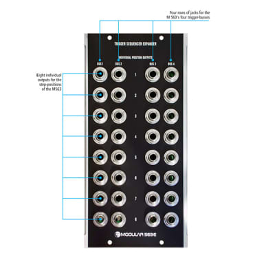 Moon Modular - 563E: Trigger Sequencer Expander Moog Unit MU 5U Synthesizers.Com Format image 2