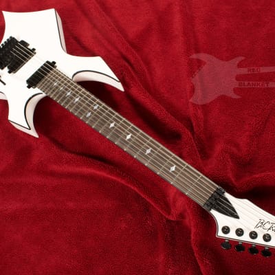 B.C. Rich Warlock Legacy Extreme 7 with Floyd Rose - Gloss Glitter Rock White image 3
