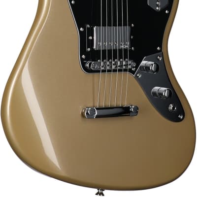 Squier Contemporary Jaguar HH ST Electric Guitar, Shoreline Gold image 8