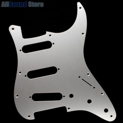 SILVER ANODIZED ALUMINUM Pickguard for Fender® SSS Stratocaster® Strat® USA MIM