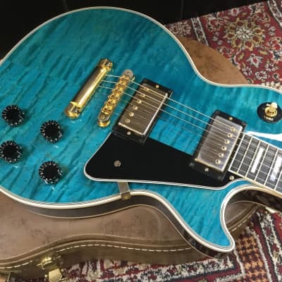 ☆美品☆Les Paul Traditional Pro Aqua Blue Open Box Epiphone 2014 Les Paul Traditional PRO Electric