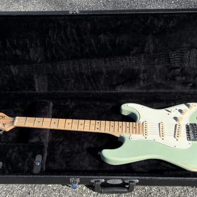 Echopark 54/64 Stratocaster W/OHSC Surf Green Relic Maple Strat for sale