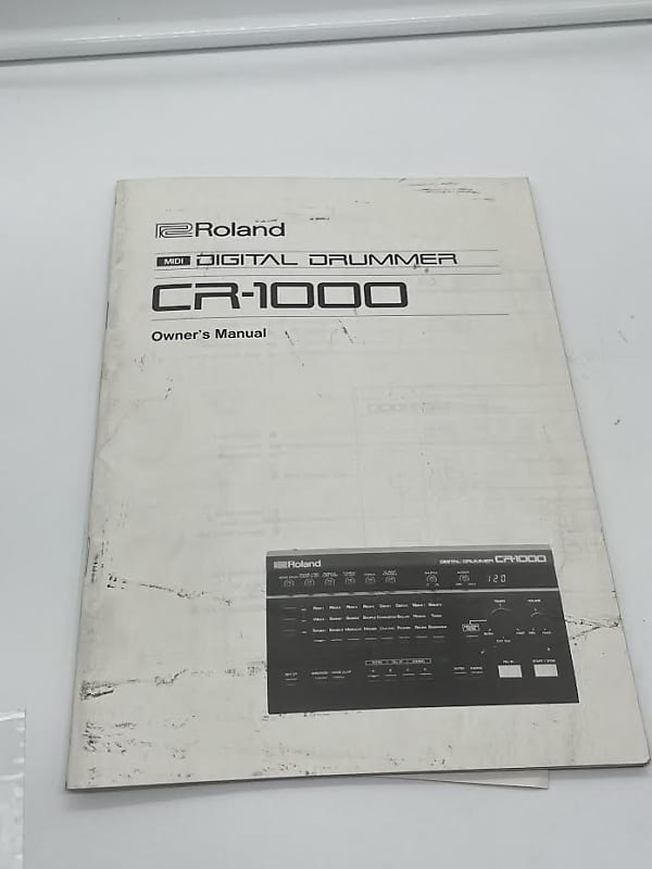 Roland CR-1000 MIDI Digital Drummer Owner's Manual image 1
