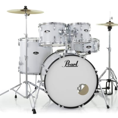 Pearl Roadshow Complete 5pc Drum Set w/Hardware and Cymbals RS525SC/C33 Pure White image 1