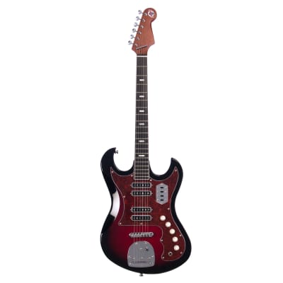 Eastwood Guitars SD-40 Hound Dog - Redburst - Hound Dog Taylor Kawai / Teisco -inspired Electric Guitar - NEW! image 4