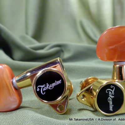 Takamine Pro Series Tuner / Set of 6 / Gold w/Amber Button