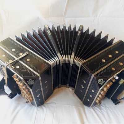 Alfred Arnold Bandoneon Zinc Plates 1930's - 3/4 Pearlescent