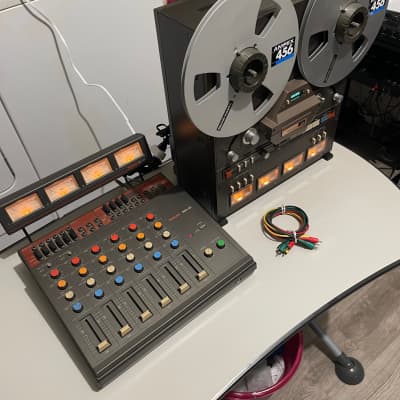 TASCAM 34 1/4" 4-Track Professional Tape Recorder and TASCAM MM20 mixer "SERVICED CERTIFIED" image 6