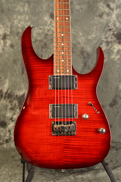 Ibanez RGR421EX Flame Maple Reverse Headstock Hardtail Ruby Ibanez RGR421EX Flame Maple Reverse Headstock Hardtail Ruby