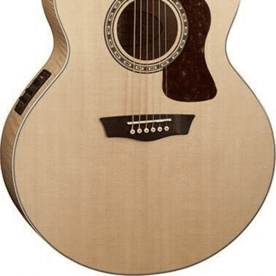 Washburn Heritage Jumbo Acoustic Electric Guitar - Natural - HJ40SCE image 1