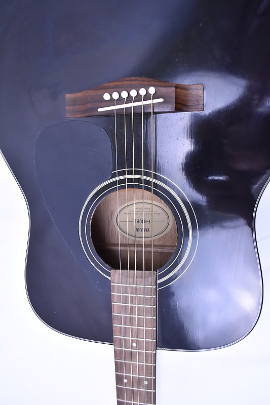 Yamaha FG-340 BL Dreadnought black excellent condition | Reverb