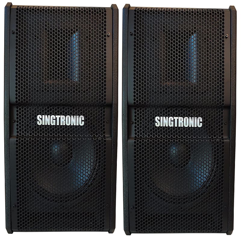 Singtronic Professional 3000W Vocalist Karaoke Speakers (Pair) image 1
