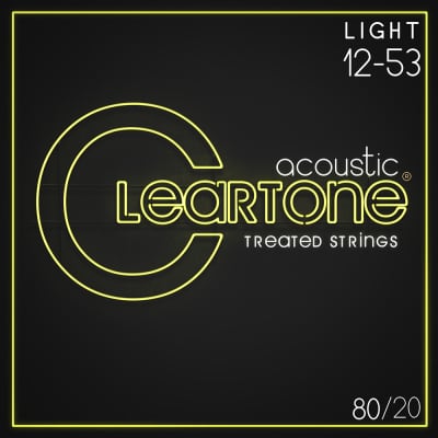 Cleartone 7612 Acoustic Guitar Strings 80/20 Bronze Light Set Coated 12-53 image 2