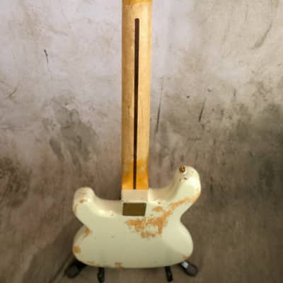 Alnus Bass Luthier made Precision Bass - Aged Olympic White image 16
