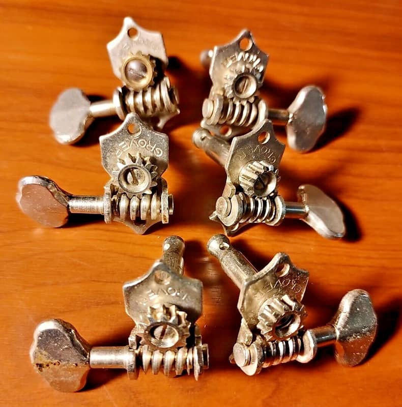 Grover open back tuners pre 1950 chrome Reverb
