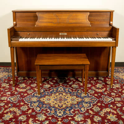 Schumann Upright Piano | Satin Walnut | SN: J14189 image 2