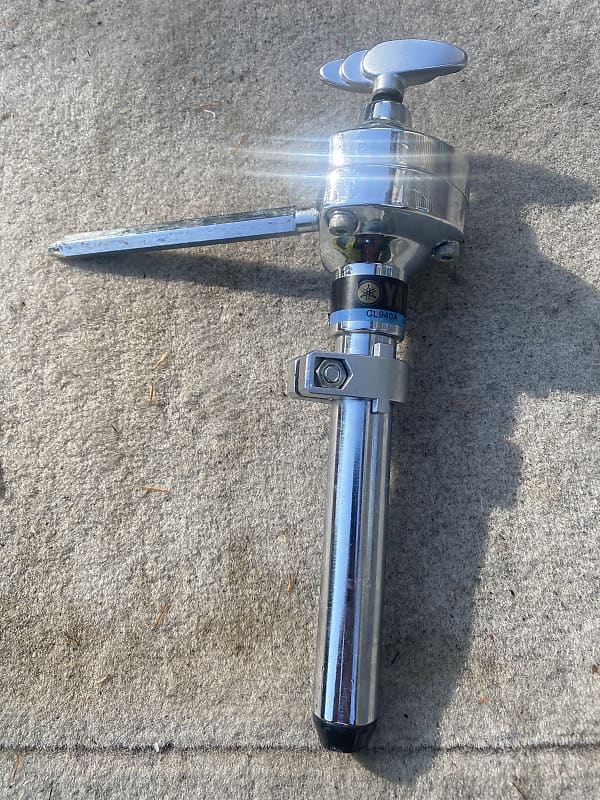 Yamaha CL940A Tom Arm Ball Mount & Clamp with Long Rod, Short Pipe 2010s - Chrome image 1