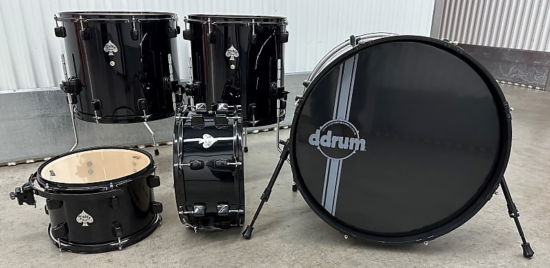 ddrum 5Pc Drum Set Shell Pack Kit Diablo 2014 Black Black