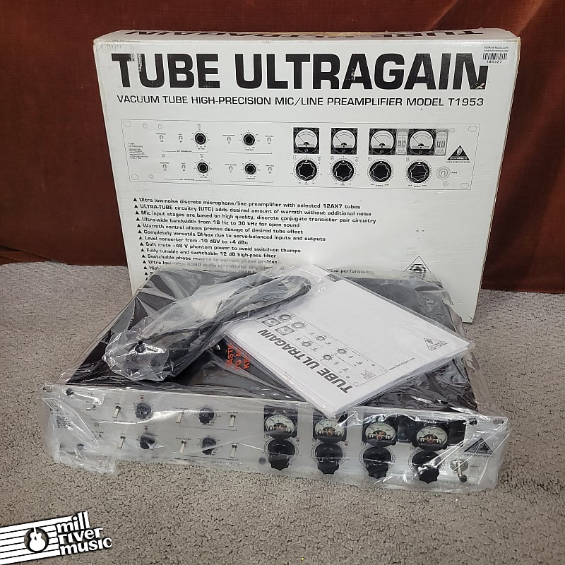 Behringer T1953 Tube Ultragain Microphone/Line Studio Preamp Used