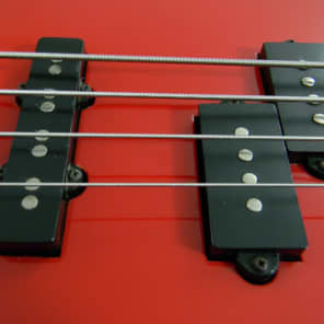 BC RICH Vintage 1989 Virgin Bass Guitar Platinum Series Ferrari Red Maple Neck image 7