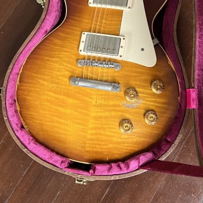 Gibson Custom Shop Joe Perry 1959 Les Paul Signed, Aged 2013 November Tobacco Burst Slash for sale