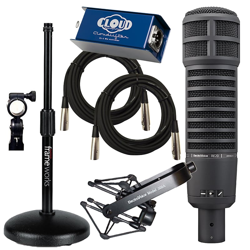 Electro-Voice RE20 Large-Diaphragm Dynamic Microphone - Black