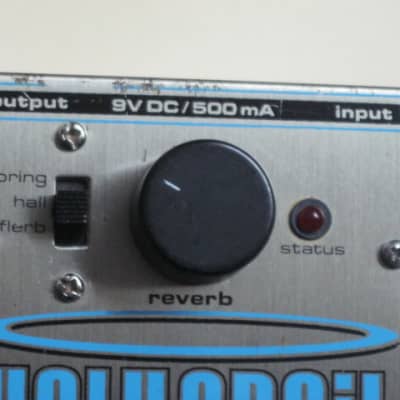 less than light average wear used Electro Harmonix Holy Grail Reverb V1 classic casing + Truetone adaptor with C35 1/8" converter & a copy of the paperwork (NO box) image 8