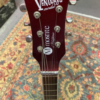 Mosrite Ventures Model 1992 Metallic Red Hand built by Semie Mosley image 5