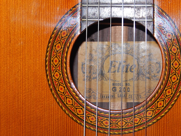 MADE IN MID1970s - TAKAMINE ELITE G200 - BEAUTIFULLY SOUNDING CLASSICAL  GUITAR