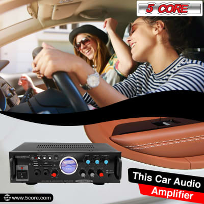 5 Core Car Amplifier 300W Dual Channel Amplifiers Car Audio w MOSFET Power Supply Premium Amp with EQ Control 2 Mic 1 USB and SD Card Input CEA 14 image 8