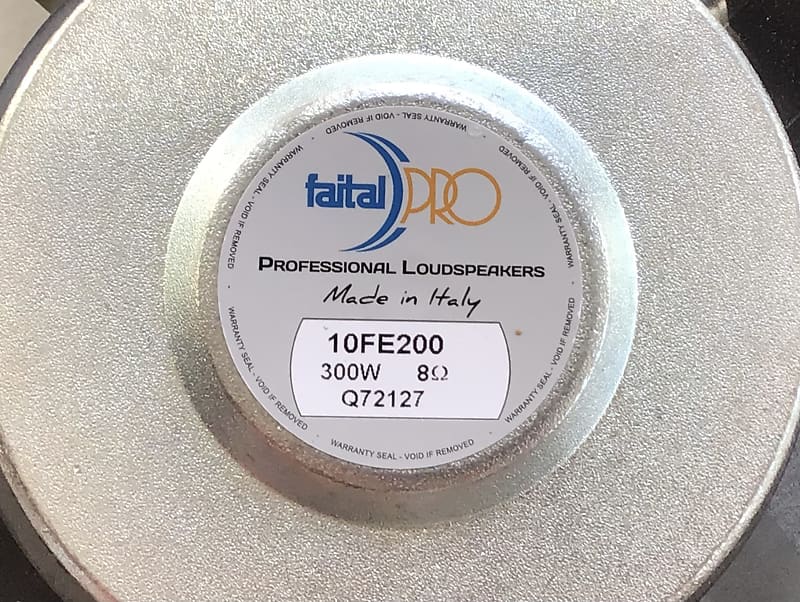 PAIR (2) Faital Pro 10FE200 10" Professional Woofers (*in | Reverb