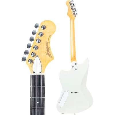 Harmony Silhouette Electric Guitar Pearl White image 4
