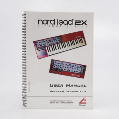 Clavia Nord Lead 2x Virtual Analog User Manual Software Version 1.0 #53770