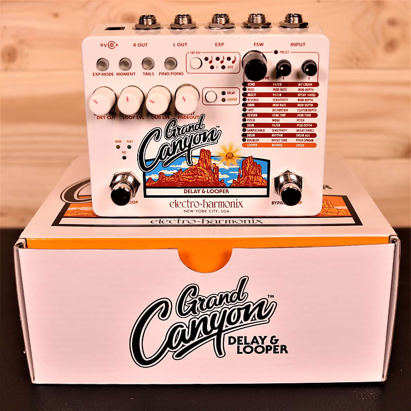 Electro-Harmonix Grand Canyon Stereo Delay & Looper - Guitar Effect Pedal