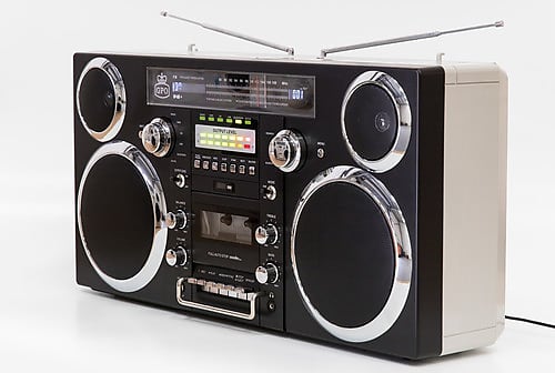 GPO Brooklyn Boombox Bluetooth 80W CD Cassette FM USB