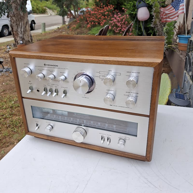 Rare Kenwood Duo, KA-7100 &amp; KT-7300 w/ Wood Case, Serviced, Recapped, Superb, $1199 Shipped!  			