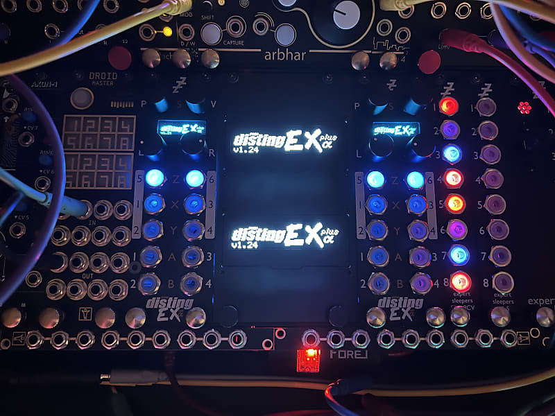 Disting Ex Dual External Screen OLED White 2023 Reverb