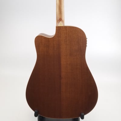 Teton STS100CEDVS Dreadnought with Electronics 2021 Dark Vintage Stain image 7