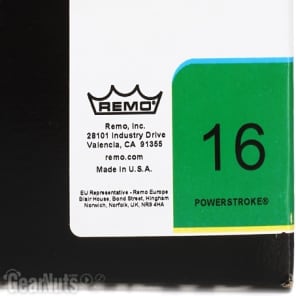 Remo Powerstroke P3 Coated Bass Drumhead - 16 inch with 2.5 inch Impact Pad image 4