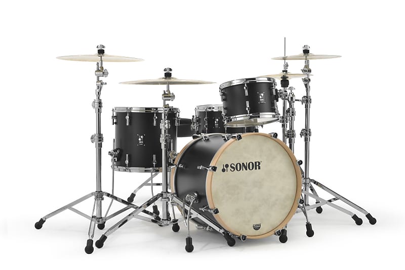 Sonor SQ1 Drum Set 20" 3pc Shell Pack GT Black SQ1-320NMHCGTB image 1